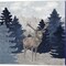 Blue Cliff Mountains Scene - Bear, Deer by Tara Reed 14" x 14" Canvas Wall Art (Set of 2)